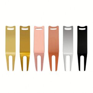 Outil de réparation de divots de golf personnalisable en couleur et en métal, avec ouvre-bouteille, multifonctionnel, durable, cadeau promotionnel pour événements - Product Image 1
