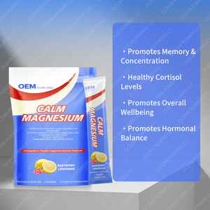OEM Magnesium Glycinate Herbal <b>Supplements</b> Packet Calming <b>Sports</b> Nutrition Powder for Relaxation Focus Sleep Health Support - Product Image 2