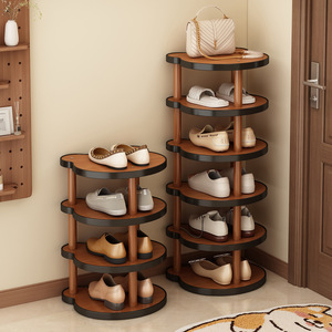 Moderno Zapatero de Bambú de Varios Niveles, Organizador de Entrada que Ahorra Espacio para Almacenamiento en el Hogar - Product Image 1
