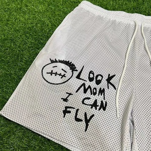 Pantalones Cortos Deportivos de Malla Transpirable de 5 Pulgadas con Diseño de Lujo Personalizado para Verano, Impresión Serigráfica, Secado Rápido - Product Image 4