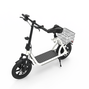 Scooter Eléctrico X12 Blanco de 12 Pulgadas, Bicicleta de Reparto de Alimentos de Largo Alcance, Plegable, de Alta Velocidad, X12 - Product Image 2