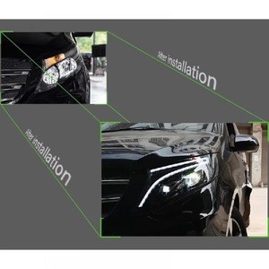 Faros Delanteros LED de Repuesto para <span class=keywords><strong>Mercedes</strong></span>-Benz <span class=keywords><strong>Vito</strong></span> V260 W447 2016-2025, Lente de Proyección Efecto Lluvia de Meteoros, Estilo Maybach - Product Image 2