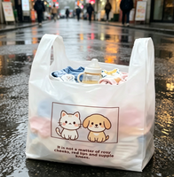 Sacs en plastique personnalisables pour t-shirts, sacs de courses, sacs cabas, sacs en plastique imprimés sur mesure