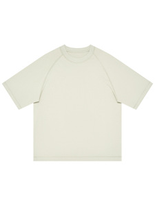 2025 all'ingrosso da uomo di alta qualità estate in puro cotone tinta unita a maniche corte t-shirt Design semplice linea luminosa ampia vestibilità - Product Image 5