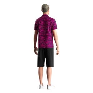 T-shirt en polyester à manches courtes pour homme, col boutonné, idéal pour la sublimation – Nouveauté promotionnelle - Product Image 6