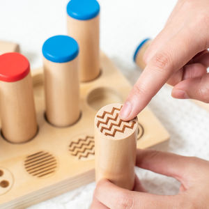 Jouet <span class=keywords><strong>Cylindre</strong></span> Sonore Sensoriel en Gros, Nouveaux Jouets en Bois pour l'Éducation Précoce des Enfants, Jouets Sensoriels pour le Développement Intellectuel - Product Image 4