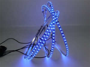 New hàng duy nhất đuổi theo Nhôm dẫn bánh xe Vòng đèn IP68 không thấm nước nhảy múa nhấp nháy rim ánh sáng offroad xe lốp Đèn 5050 - Product Image 4