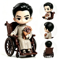 Figuras Coleccionables de PVC Personalizadas de Meiyantoys, Muñeca de PVC Inyectado con Personaje de Película y Accesorio de Silla de Ruedas de Madera