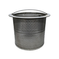 Tube filtrant perforé en maille d'acier inoxydable, éléments filtrants pour liquides, filtre à trous ronds, filtration
