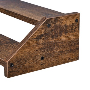 Espositore Vintage a 2 <span class=keywords><strong>Ripiani</strong></span> in Legno <span class=keywords><strong>per</strong></span> Cupcake, Portaspezie da <span class=keywords><strong>Cucina</strong></span>, Organizzatore da Bancone a Due Livelli - Product Image 4