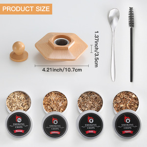 Bois de chêne vin Whisky cocktail fumeur kit jeu d'échecs <span class=keywords><strong>sciure</strong></span> de bois copeaux de bois <span class=keywords><strong>pour</strong></span> fumer - Product Image 4