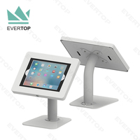 Support de tablette commercial pour iPad, kiosque de bureau avec boîtier métallique LST10-C, verrouillage, pour iPad, Android, antivol