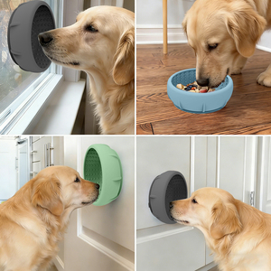 Cuencos de silicona al por mayor para mascotas con ventosas, comederos de alimentación lenta para perros y gatos, tapete de entrenamiento interactivo para lamer. - Product Image 3