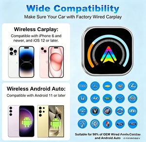 Adaptador Inalámbrico CarPlay de Conexión Automática, Mini Caja AI Plug-and-Play, Compatible con Todos los Modelos de Automóviles, Servicios OEM/ODM Disponibles - Product Image 6