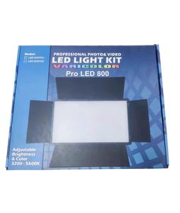 U800 LED Video ışığı 2.1M standı 2 * piller ile kontrolör kısılabilir bi-renk 3200K ~ 5600K LED Panel AYDINLATMA stüdyo fotoğrafçılığı - Product Image 6
