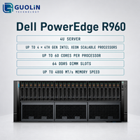 Serveur Dell PowerEdge R960 pour le calcul d'entreprise, avec stockage NVMe PCIe 5.0, prêt pour les GPU, montable en rack 4U, pour les charges de travail d'IA évolutives