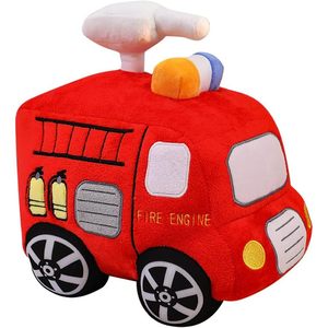 YONLIT Super mignon pompier peluche doux en peluche véhicule de sauvetage jouet pour enfants excellent anniversaire canapé coussin en peluche coussin enfants - Product Image 6
