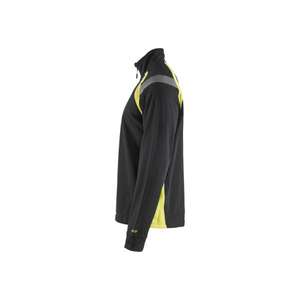 BLAKLADER - 3432115899334XL Sweat avec demi-zip Noir/Jaune haute visibilité-EAN 7330509595602 HI-VIS WORKWEAR - Product Image 5