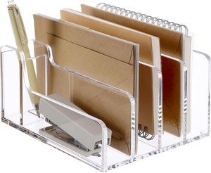 Cajas de Almacenamiento de Correo Acrílicas Modernas Personalizadas de Fábrica para Escritorios, Clasificadores de Cartas Extraíbles, Reciclables, con Acabado Brillante - Product Image 2