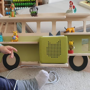 Étagère autoportante en bois massif éco-responsable BSCI pour Toniebox, figurines Tonie, rangement magnétique pour 20 à 50 Tonies, pour la maison - Product Image 4