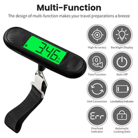 Balance de pesée numérique portable J&R Mini de poche avec grand écran haute définition pour les voyageurs