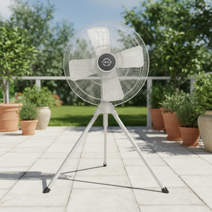 Ventilador Industrial de Pedestal Venz F3-18" Gris, Eficiente Energéticamente, para Industria, Exteriores, Oficina, Hotel y Hogar - Product Image 1