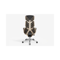 Chaise de bureau ergonomique en cuir véritable de luxe à dossier haut, chaise de direction pivotante réglable élégante