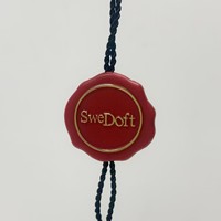 Label Gantungan Pakaian Plastik Nylon Custom Eco Embossed dengan Logo Nama, Tali Segel, dan Label Gantungan