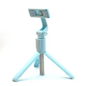 Universale 5 sezioni estensibile Bluetooth Selfie Stick Stand Wireless 68cm stabilizzatore di controllo Gimbal palmare