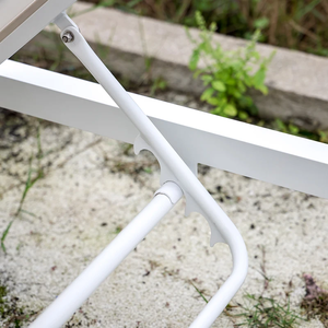Chaise longue de jardin en aluminium à prix réduit, idéale pour la piscine et la plage, avec dossier réglable - Product Image 3