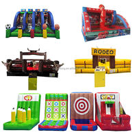 Fournisseur Jeu de tir de basket-ball gonflable Jeux de sport de carnaval Jeux de wipeout Cour de football gonflable à vendre