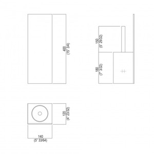 Agape Sen porta scopino moderno acciaio inox finitura tazza di vetro per cucina bagno uso Hotel - Product Image 2