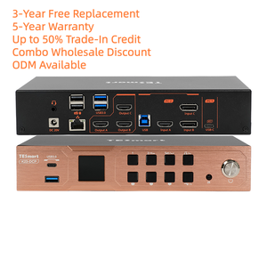 2x3 KVM Anahtarlayıcı ODM HDMI + DP + USB C MST 4K 60Hz Destekli USB3.0 3 Üçlü Monitör 2 Bilgisayar için Finans Ticaret Masası - Product Image 1