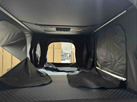 Carpa de Techo Rígida Plegable de Doble Capa para las Cuatro Estaciones, para 2-4 Personas, Impermeable, para SUV y Camping