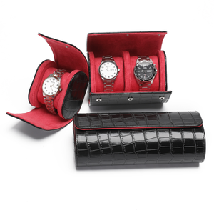 Estuche de Viaje para Reloj de Lujo con Diseño de Cocodrilo, en Cuero PU, con Interior de Gamuza Suave, Protector de Reloj de Pulsera - Product Image 5