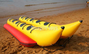 Plátano inflable de alta calidad, barco de peces voladores, <span class=keywords><strong>juego</strong></span> de deportes acuáticos e instalaciones de entretenimiento - Product Image 4