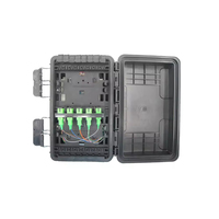 Boîtier de distribution fibre optique étanche personnalisé anti-âge FTTH FTTX 16 cœurs SC/LC PC+GF à montage mural pour réseau domestique et communautaire