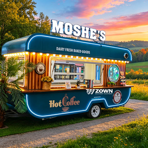 Food Cart Custom Drinks Cart Coffee Shop Pizza Food Trailer Truck Fully Equipped Restaurant Food Trailer - Product Image 2