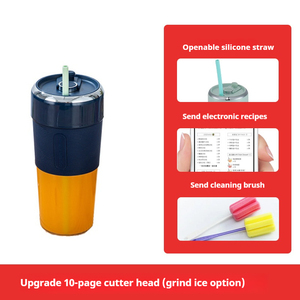 Mini Mạnh Mẽ Máy Ép Trái Cây Đa Chức Năng 350Ml 8 Lưỡi Xách Tay Điện On-The-<span class=keywords><strong>Go</strong></span> Mixer Không Dây Máy Xay Sinh Tố Với Silicone Rơm - Product Image 6