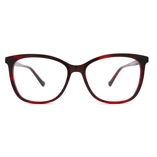 All'ingrosso forma di occhio di gatto acetato cornici ottiche prezzo di fabbrica occhiali da vista Designer per le donne
