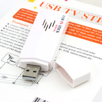 USB Analog TV Tuner Stick dengan Radio FM, Perekaman, Time Shifting, Pengambilan Siaran TV Langsung untuk Desktop, Kantor, Ruang Kelas, CCTV, Gaming, Perjalanan