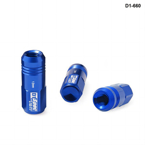 JIABEIR D1spec JDM Écrous de roue chromés légers pour course automobile M12x1.25/M12x1.5 52mm en aluminium forgé ultra-résistant 20 pièces + - Product Image 4