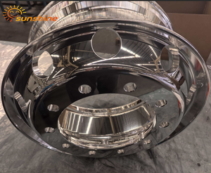 عجلات شاحنات من سبائك الألومنيوم 22.5×9.0 عجلات أمامية للمركبات التجارية - Product Image 3