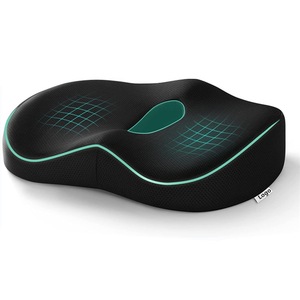 Coussin de siège ergonomique personnalisable <span class=keywords><strong>pour</strong></span> chaise de bureau et voiture, avec soutien orthopédique <span class=keywords><strong>pour</strong></span> les fesses et le coccyx, rembourrage 100% fibre de polyester - Product Image 2