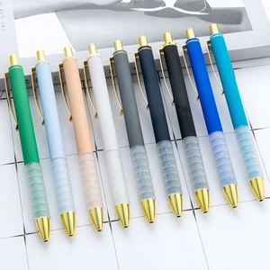 Custom Custom Plastic Ballpoint <b>Pens</b> Black/Blue 1.0mm Medium Point Super Soft Grip Retractable Promotional <b>Pens</b> Novelty - Product Image 2