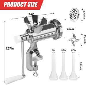 Hachoir à <span class=keywords><strong>viande</strong></span> manuel <span class=keywords><strong>Kitchenaid</strong></span> pour la maison, modèle Gepas, en acier, en promotion - Product Image 6