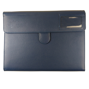 Kinh Doanh Tùy Chỉnh Logo Dập Nổi Tập Tin Tài Liệu Chủ Thư Mục Với Notepad Túi <span class=keywords><strong>PU</strong></span> <span class=keywords><strong>PVC</strong></span> Da Bìa Văn Phòng Bộ Sưu Tập Màu Xanh Danh Mục Đầu Tư - Product Image 1