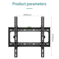 Support mural pour téléviseur One Piece Back Plate pour écrans de 26 à 55 pouces, max. 45 kg, angle de vue parfait réglable ±15° °   Support inclinable VESA 440x410mm OEM