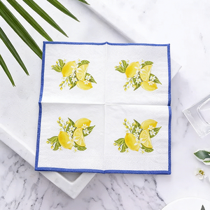 Персонализированные коктейльные салфетки с 4-цветной печатью, 23*23 см, 1/4 складки, для свадеб и вечеринок, на заказ - Product Image 3