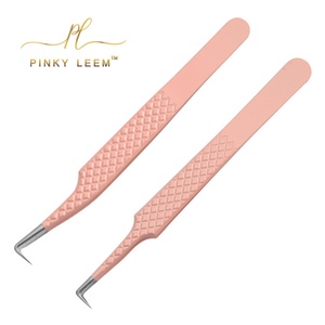 Pince à épiler pour sourcils Pinky leem, extension de cils, pince à épiler à 90 degrés, pince à épiler à pointe en fibre pour extension de cils - Product Image 5